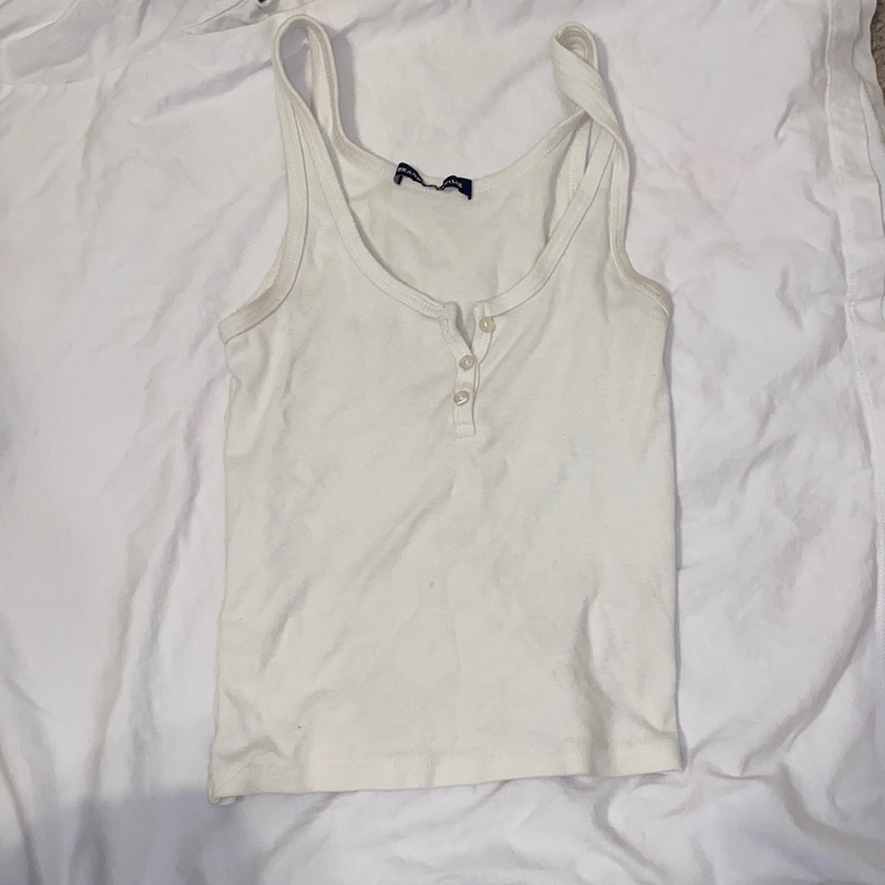 Brandy Melville White tank top one size